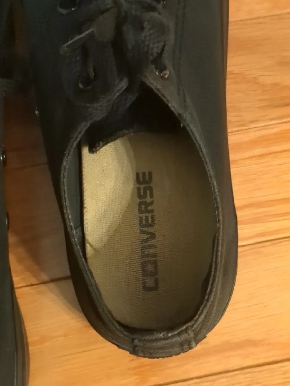 Converse Low Top Sneakers in Solid Black - Picture 8 of 12